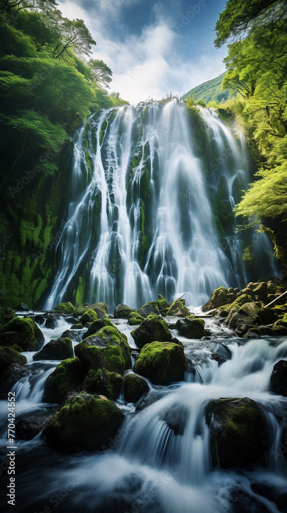 Obraz premium waterfall in the forest
