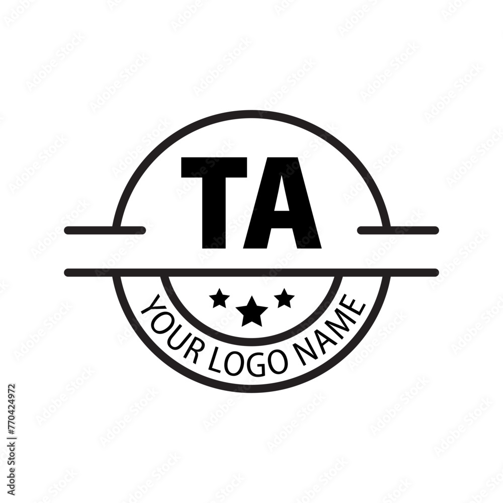 letter TA logo. TA. TA logo design vector illustration for creative company, business, industry