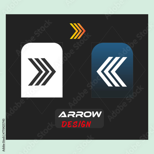 
icon set icon design a black sign that says arrow and logo on it,
 photo