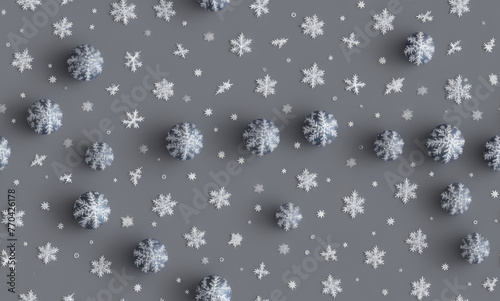 Christmas  New Year. Abstract seamless pattern. AI generated.  