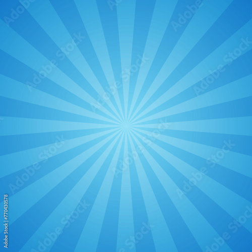Shiny Gradient Blue Solar Flare Texture Design In Blank Square Plain Vector Background 