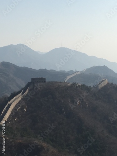view from the mountain to the great wall © Jam-motion
