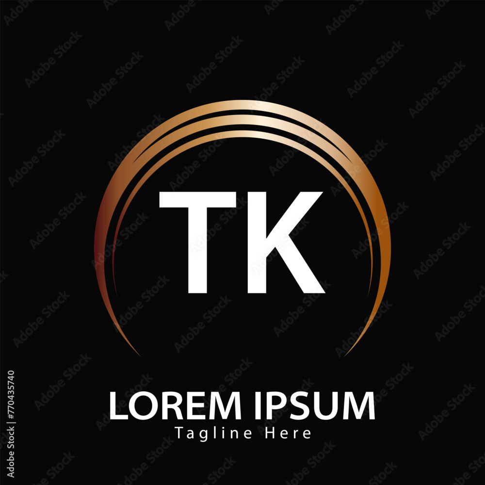 letter TK logo. TK. TK logo design vector illustration for creative company, business, industry