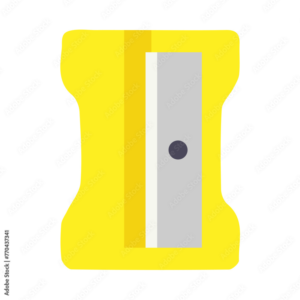 Pencil sharpener on a white background. Vector illustration. Pencil sharpener on a white background. Vector illustration.
