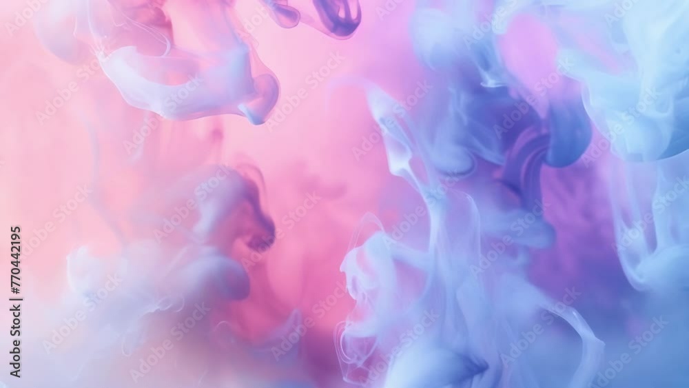 Soft pastel shades blend together in this dreamy and abstract smoke silhouette video. Soft pastel shades blend together in this dreamy and abstract smoke silhouette video.