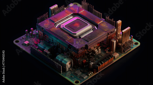 an image of an cpu on a dark background