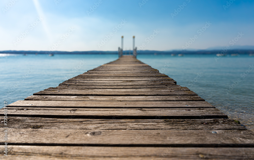 Fototapeta premium wooden pier on the sea