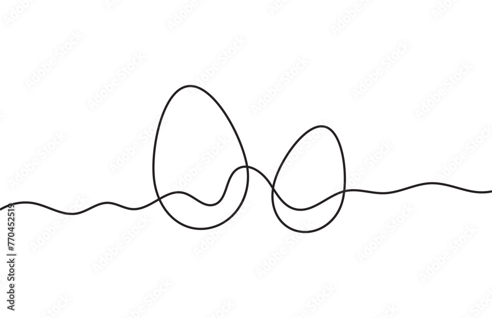 Easter egg line drawing on white background vector illustration. Easter egg one line drawing.Continuous line drawing of simple egg. Vector outline Easter Egg. Happy Easter concept. Easter egg line drawing on white background vector illustration. Easter egg one line drawing.Continuous line drawing of simple egg. Vector outline Easter Egg. Happy Easter concept.