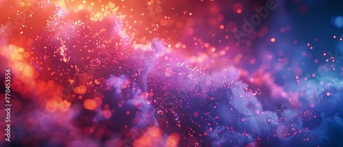 An opening credits sequence for a film, with abstract gradients that glow and pulsate