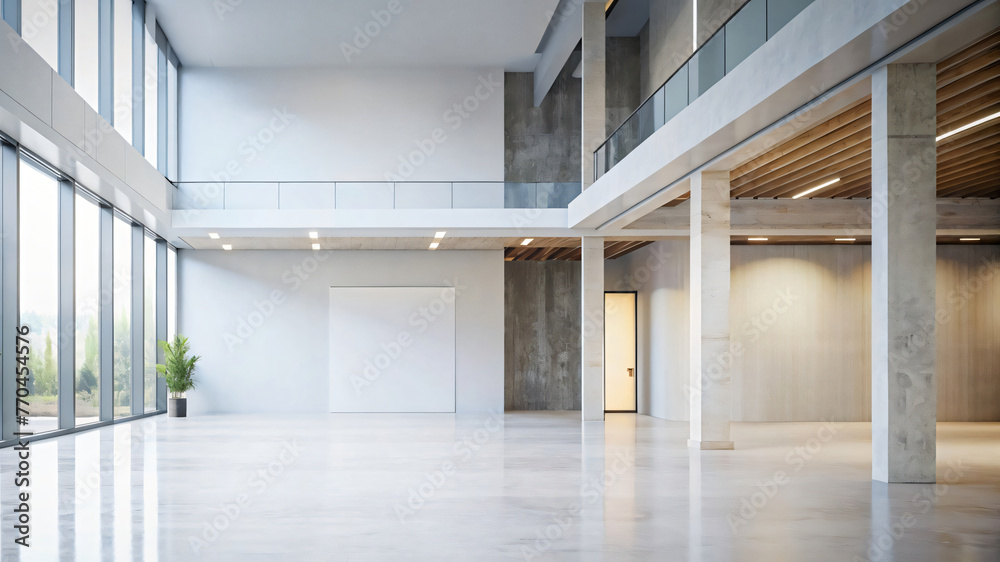 Empty room with window in a building's interior