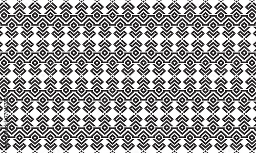 Embrace timeless elegance with this captivating black and white geometric pattern. Perfect for adding sophistication to your designs.
