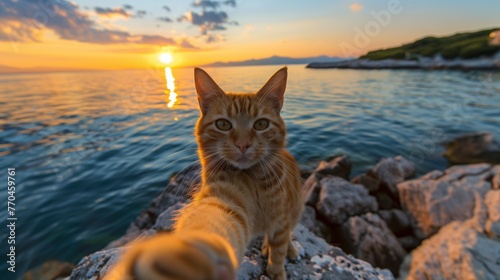 The cat taking a selfie. © AnyPic289
