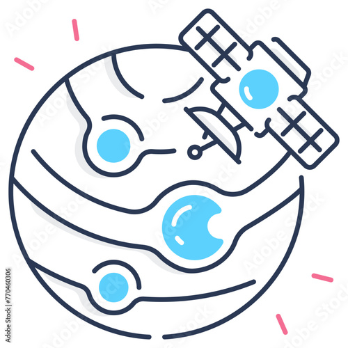 Satellite Planet Icon photo