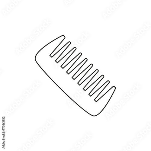 Hair comb icon vector. Hairstyle illustration sign. Barber shop symbol. Hairdresser logo.