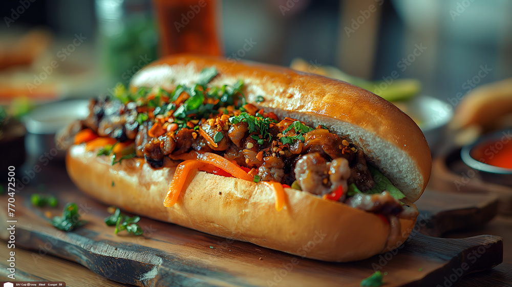 Franco-Vietnamese Fusion: Banh Mi's Baguette & Flavorful Fillings