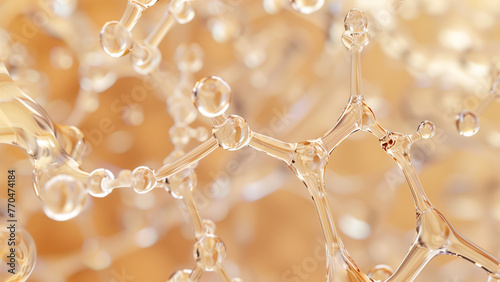 glossy bubbles oily materials