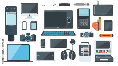 Ultimate web design electronic devices vector flat vector