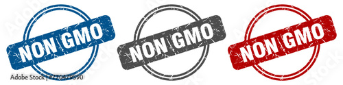 non gmo stamp. non gmo sign. non gmo label set