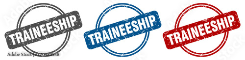 traineeship stamp. traineeship sign. traineeship label set