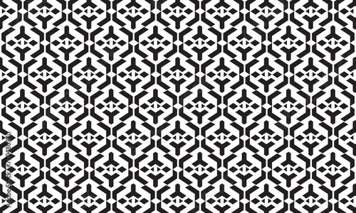Embrace timeless elegance with this captivating black and white geometric pattern. Perfect for adding sophistication to your designs.
