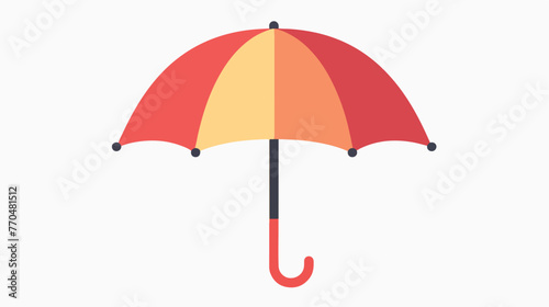 Umbrella vector glyph color icon flat vector 