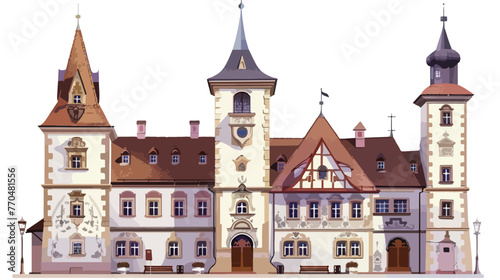 Unique Old Town Hall Levocska radnica in Levoca town