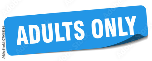 adults only sticker. adults only label