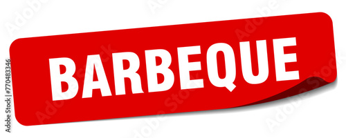 barbeque sticker. barbeque label