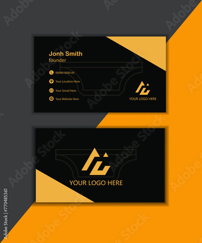 creative business card, or visiting card .