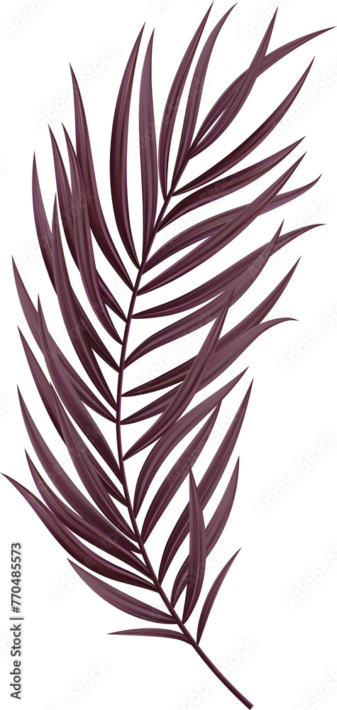 Obraz premium Tropic Leaf Palm Purple