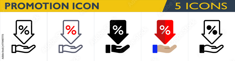Icon Set Promotion with 5 style for download (Ecommerce Pack) Icon Set Promotion with 5 style for download (Ecommerce Pack)
