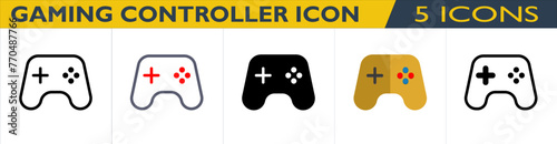Icon Set Gaming Controller with 5 style for download (Ecommerce Pack)