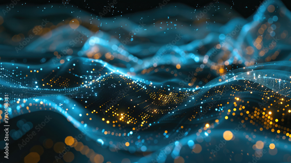 abstract light technology background glows in the dark of comeliness, Generative Ai abstract light technology background glows in the dark of comeliness, Generative Ai