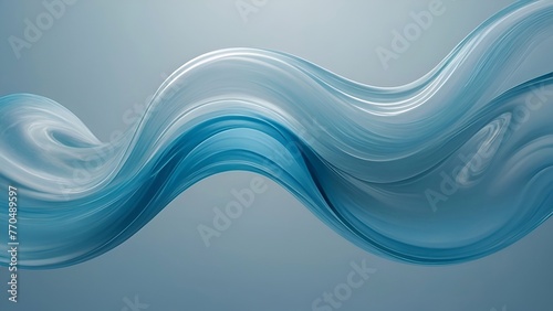 abstract blue wave flow background