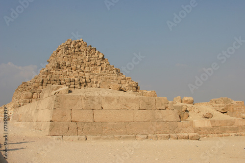 Giza pyramid complex, Egypt.