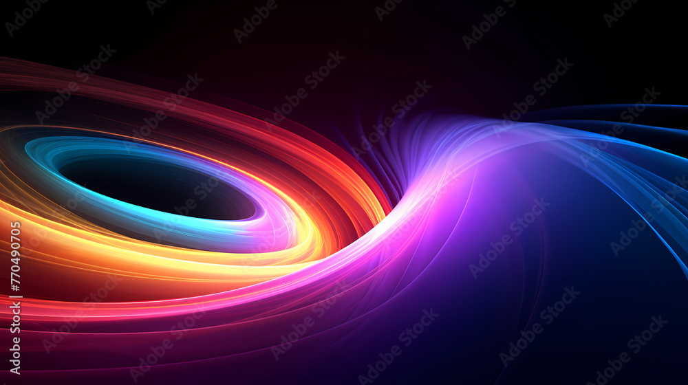 Abstract twisted light trail dynamic shape Abstract twisted light trail dynamic shape