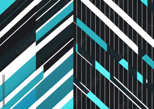 Bright abstract colorful modern background  design  ball format  stripes on a dark background  motion line background  great for your project  Generative AI