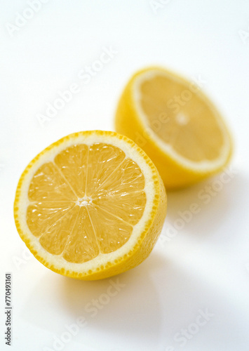 Sliced fresh lemon