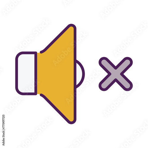 No Sound icon editable stock vector icon	