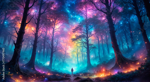 Colorful Magic Forest © vvicca