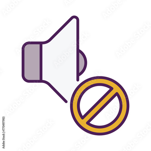 No Sound icon editable stock vector icon	