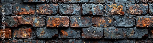 Old brick wall background for use in various decorative designs.