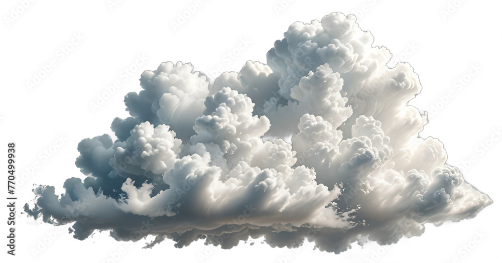 cloud isolated transparent background PNG ai generated - obrazy, fototapety, plakaty 
