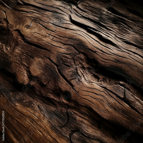 Background illustration, dark horizontal pattern of wooden planks. Unusual background made of natural wood.