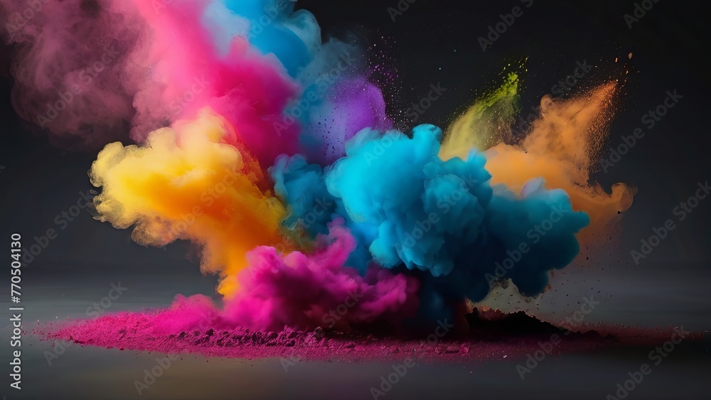 Explosions Fumée multicolore