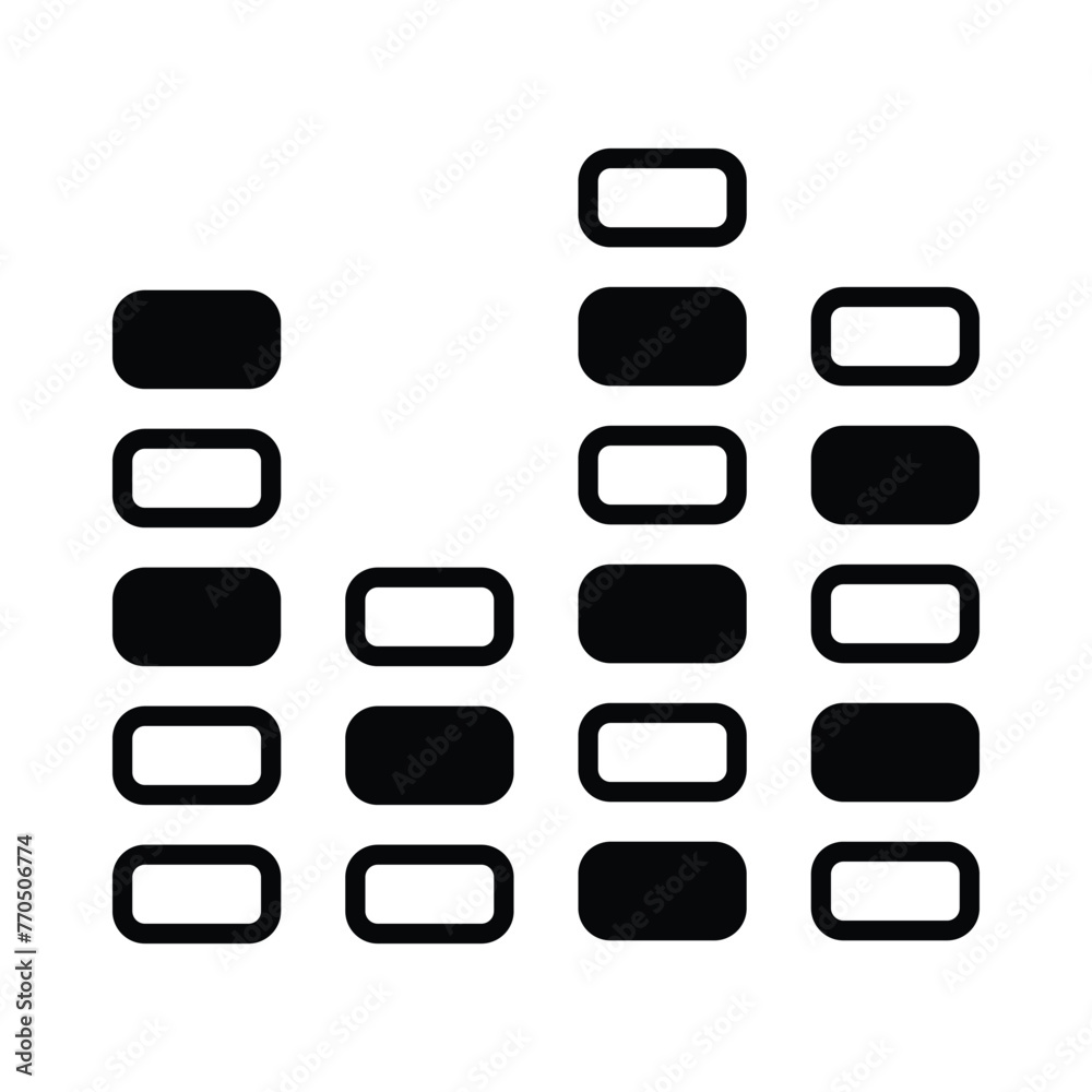 Equalizer icon editable stock vector icon Equalizer icon editable stock vector icon
