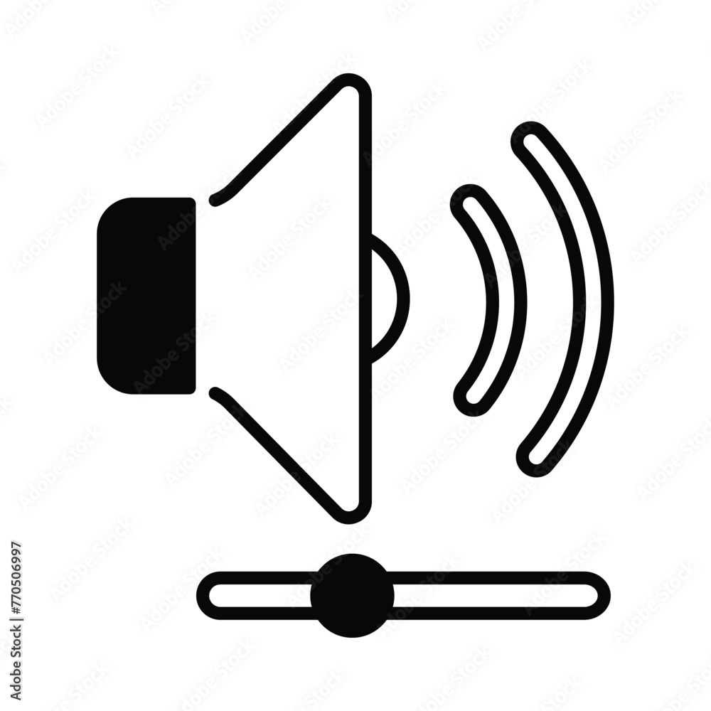 Volume icon editable stock vector icon Volume icon editable stock vector icon
