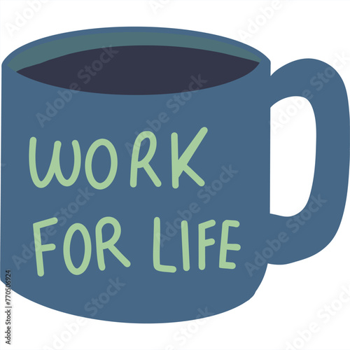 Doodle Vector Art EPS file 3000*3000 300dpi. A cup typically made of ceramic or porcelain, used for serving hot beverages such as coffee. 
