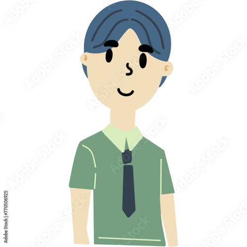 Doodle Vector Art EPS file 3000*3000 300dpi. An illustration or depiction of a man engaged in business-related activities, such as meetings, negotiations, or networking.

