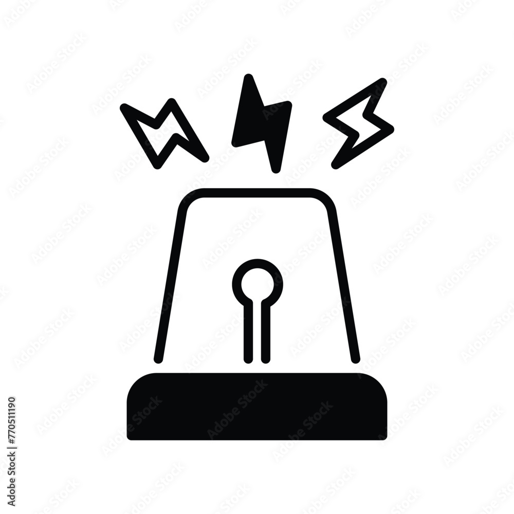 Siren icon editable stock vector icon Siren icon editable stock vector icon